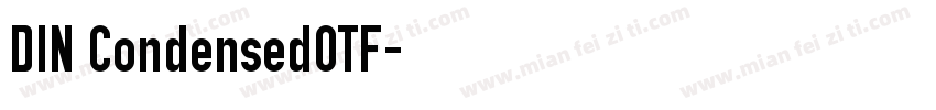 DIN CondensedOTF字体转换